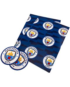 Manchester City FC Text Gift Wrap Maznun Football