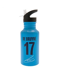 Manchester City FC Aluminium Drinks Bottle De Bruyne Maznun Football
