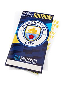 Manchester City FC Personalised Birthday Card Maznun Football