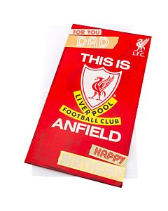 Liverpool FC Dad Birthday Card Maznun Football