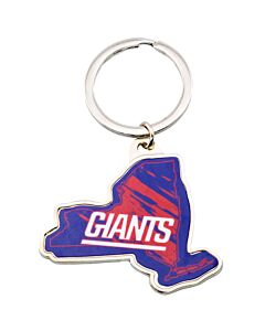 New York Giants State Shape Keyring Maznun Football
