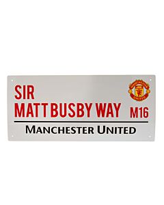Manchester United FC Sir Matt Busby Way Street Sign-TM-01379 Maznun Football