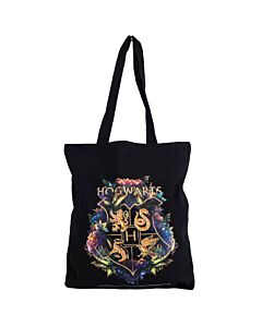 Harry Potter Hogwarts Crest Canvas Tote Bag Maznun Football