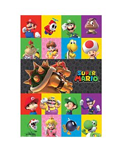 Super Mario Characters Poster 227 Maznun Football
