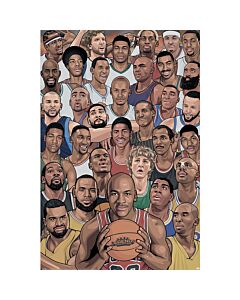Legends Basketball's Greatest Poster 239-TM-05485 Maznun Football