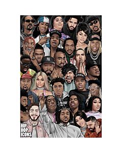Legends Hip Hop Icons Poster 295 Maznun Football