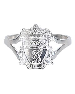 Liverpool FC Sterling Silver Split Shank Ring Large Maznun Football