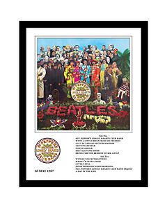 The Beatles Sgt Pepper Framed Collector Print Maznun Football