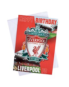 Liverpool FC Musical Birthday Card Maznun Football