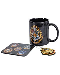 Harry Potter Colourful Crest Mug & Coaster Set Maznun Football