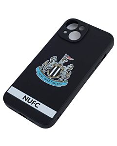 Newcastle United FC iPhone 14 Crest Silicone Case Maznun Football