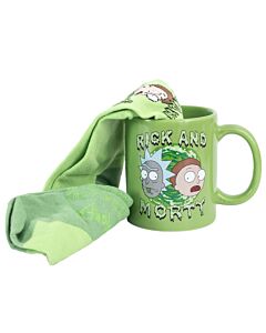 Rick And Morty Mug & Sock Set Maznun Football