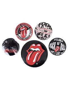 The Rolling Stones Classic Button Badge Set Maznun Football