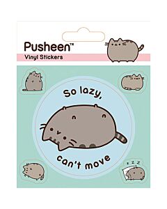 Pusheen Lazy Stickers Maznun Football