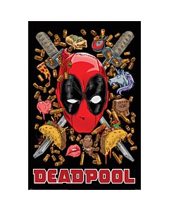 Deadpool Chimichanga Poster 210 Maznun Football