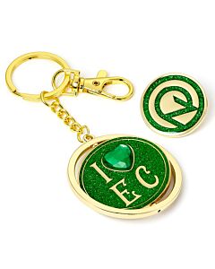 Wicked I Love Emerald City Keyring & Badge Set Maznun Football