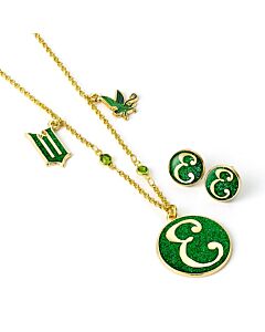 Wicked Gold Plated Elphaba Necklace & Earrings Maznun Football