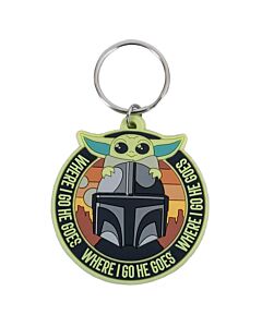 Star Wars: The Mandalorian Grogu & Mando PVC Keyring-TM-06014 Maznun Football
