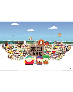 South Park Character Montage Poster 204 Maznun Football