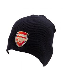 Arsenal FC Navy Crest Beanie Maznun Football