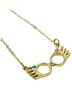 Harry Potter Gold Plated Luna Spectrespecs Necklace Maznun Football