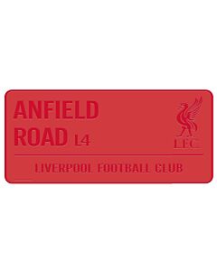 Liverpool FC Red Street Sign Maznun Football