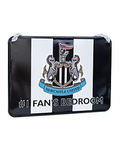 Newcastle United FC No1 Fan Stripe Bedroom Sign Maznun Football