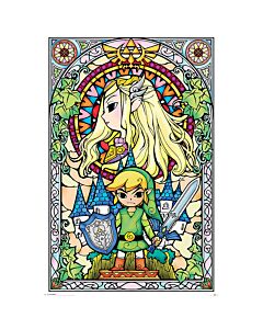 The Legend Of Zelda Stained Glass Poster 25 Maznun Football