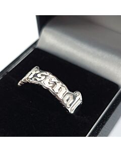 Arsenal FC Sterling Silver Text Ring - R Maznun Football