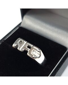 Arsenal FC Sterling Silver AFC Ring - R Maznun Football