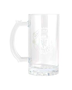 Manchester United FC Mono Crest Stein Glass Tankard Maznun Football