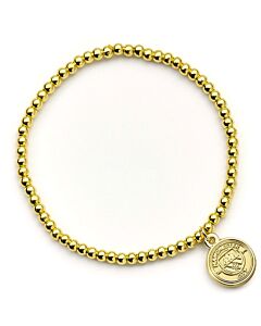 Manchester City FC Gold Finish Bead Bracelet Maznun Football
