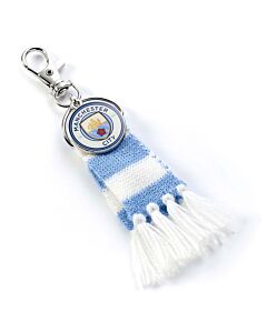 Manchester City FC Blue Bar Scarf Bag Charm Maznun Football