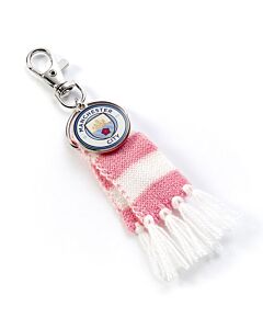 Manchester City FC Pink Bar Scarf Bag Charm Maznun Football
