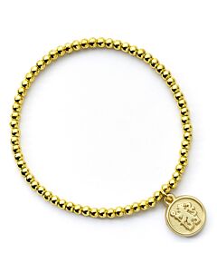 Chelsea FC Gold Finish Bead Bracelet Maznun Football