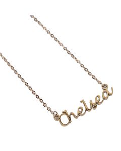 Chelsea FC Gold Plated Name Dropper Necklace Maznun Football