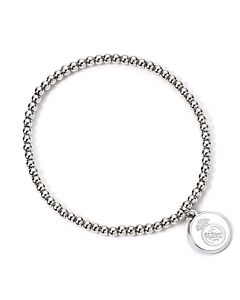 Real Madrid CF Silver Finish Bead Bracelet Maznun Football