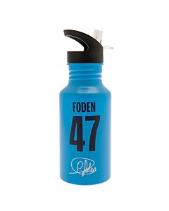 Manchester City FC Aluminium Drinks Bottle Foden Maznun Football