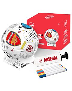 Arsenal FC 'Colour In' Mini Football Set Maznun Football