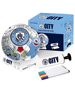 Manchester City FC 'Colour In' Mini Football Set Maznun Football