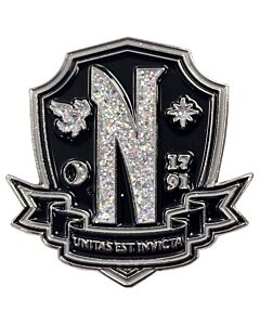 Wednesday Nevermore Pin Badge Maznun Football