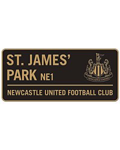 Newcastle United FC Two Tone Street Sign Maznun Football