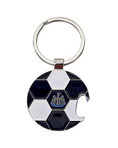 Newcastle United FC Football Bottle Opener Keyring Maznun Football