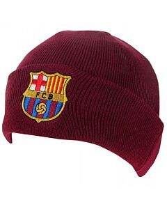 FC Barcelona Red Cuff Beanie Maznun Football