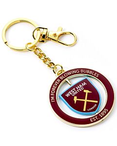 West Ham United FC Spinner Keyring Maznun Football