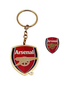 Arsenal FC Keyring & Badge Set Maznun Football