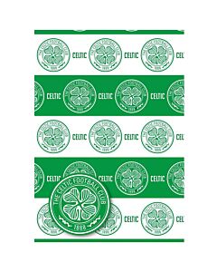 Celtic FC Text Gift Wrap Maznun Football