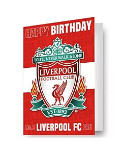 Liverpool FC 3D Lenticular Birthday Card Maznun Football