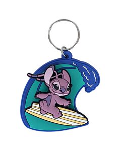 Lilo & Stitch Surfing Angel PVC Spinner Keyring Maznun Football