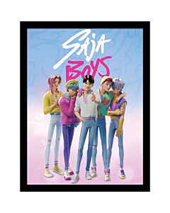 K-Pop Demon Hunters Saja Boys Picture 16 x 12 Maznun Football